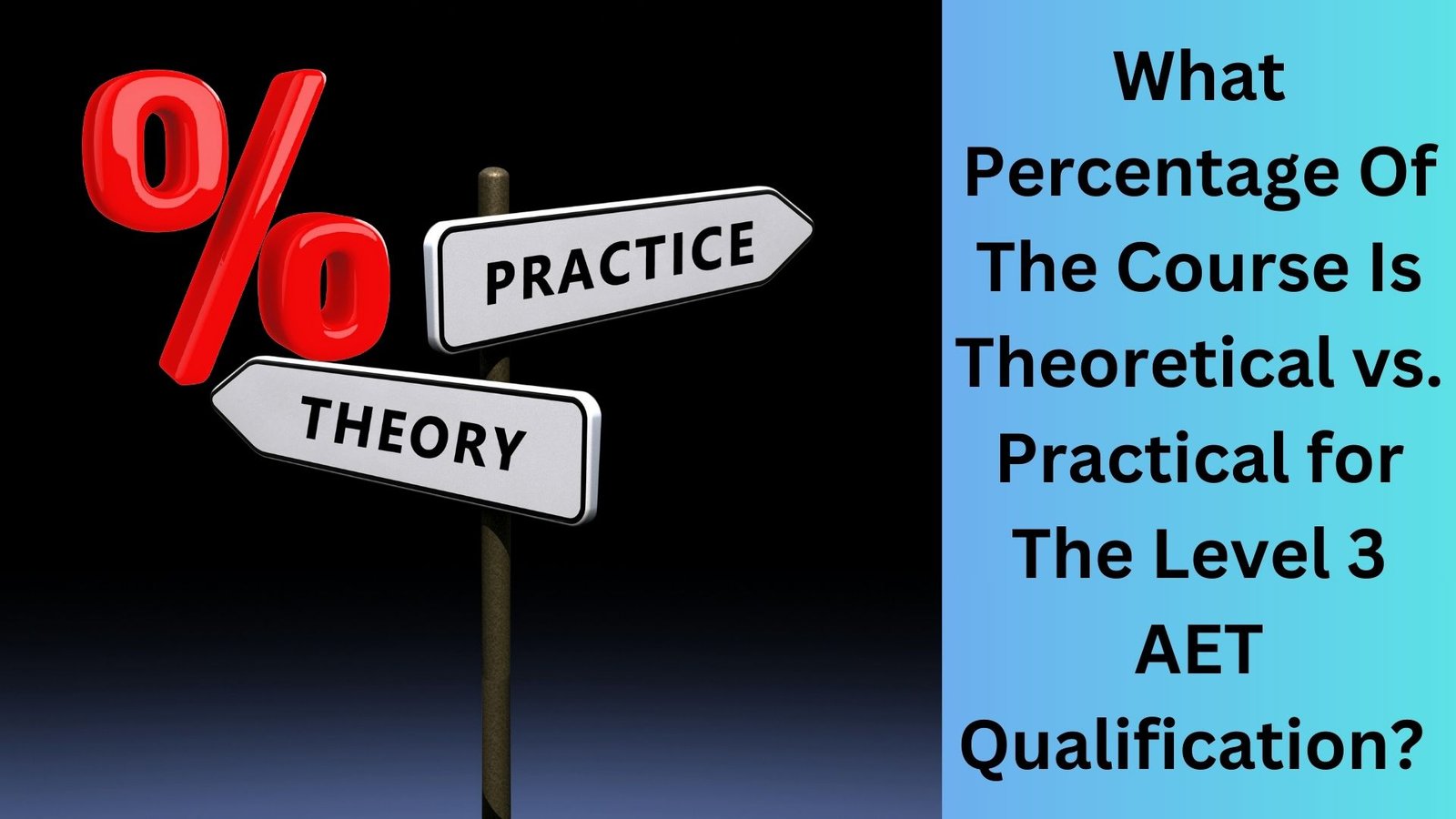 What Percentage Of The Course Is Theoretical vs. Practical for The Level 3 AET Qualification